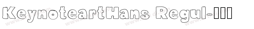 KeynoteartHans Regul字体转换